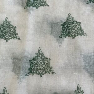 Irish Design green and white cowl scarf